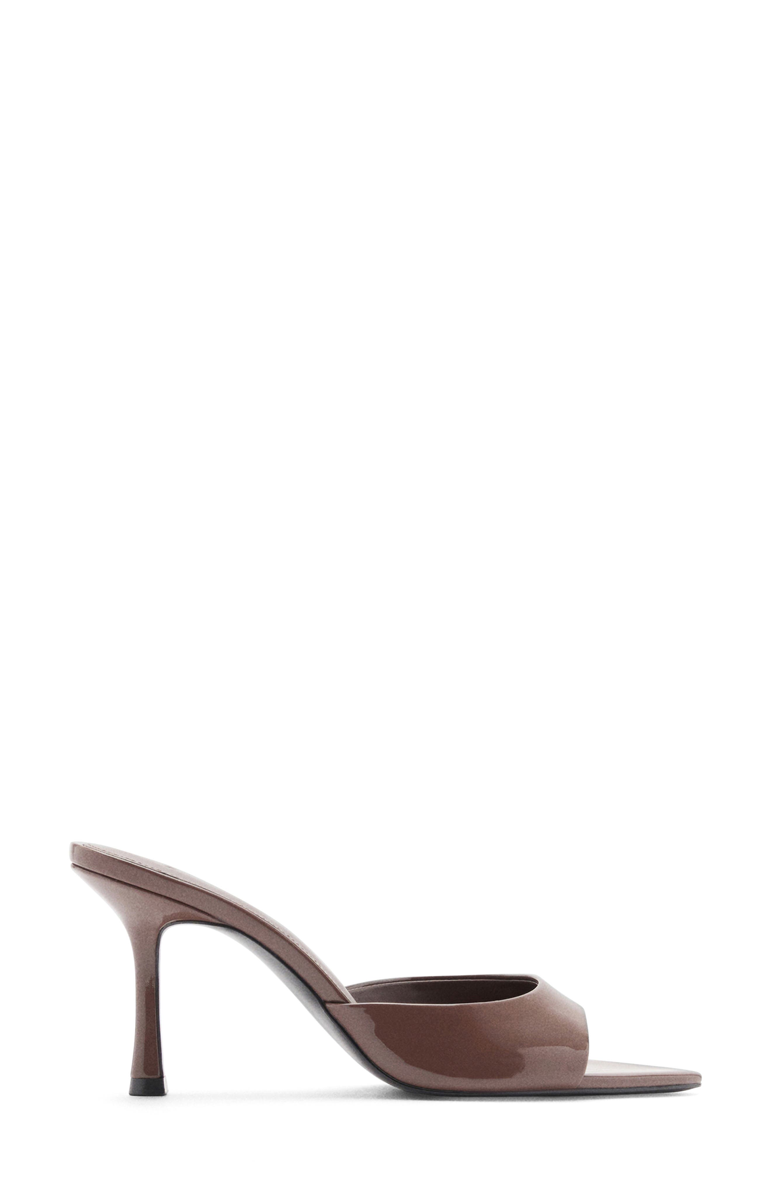 MANGO Pointed Toe Sandal, Alternate, color, Chocolate
