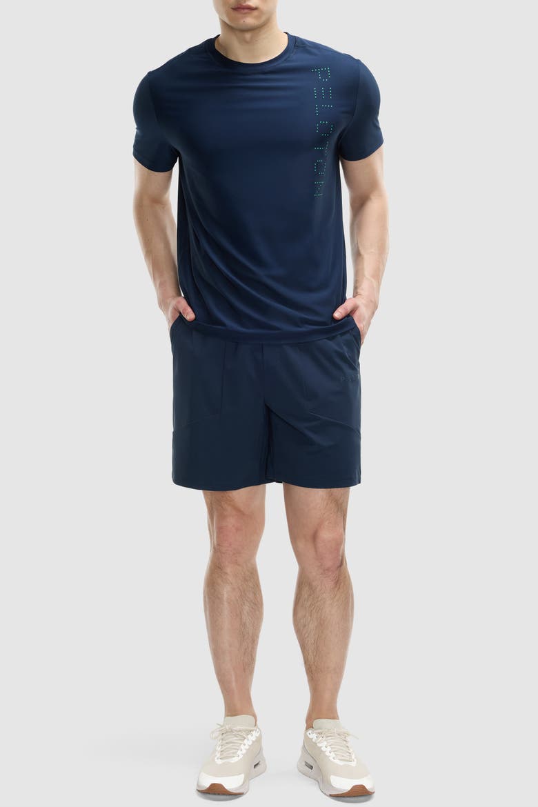 7" Unlined Warp Knit Short, Alternate, color, Deep Navy