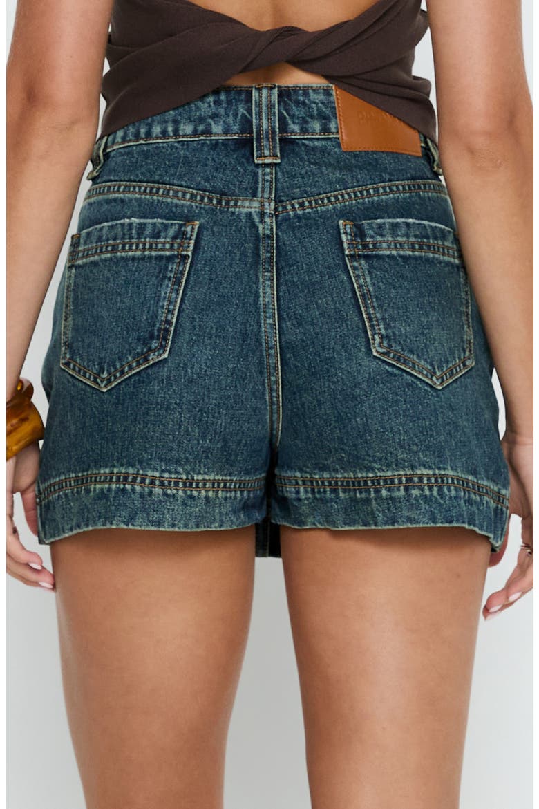 Gazelle Distressed Denim Skort, Alternate, color, VINTAGE BLUE WASH