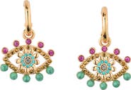 Kurt Geiger London Evil Eye Drop Huggie Hoop Earrings