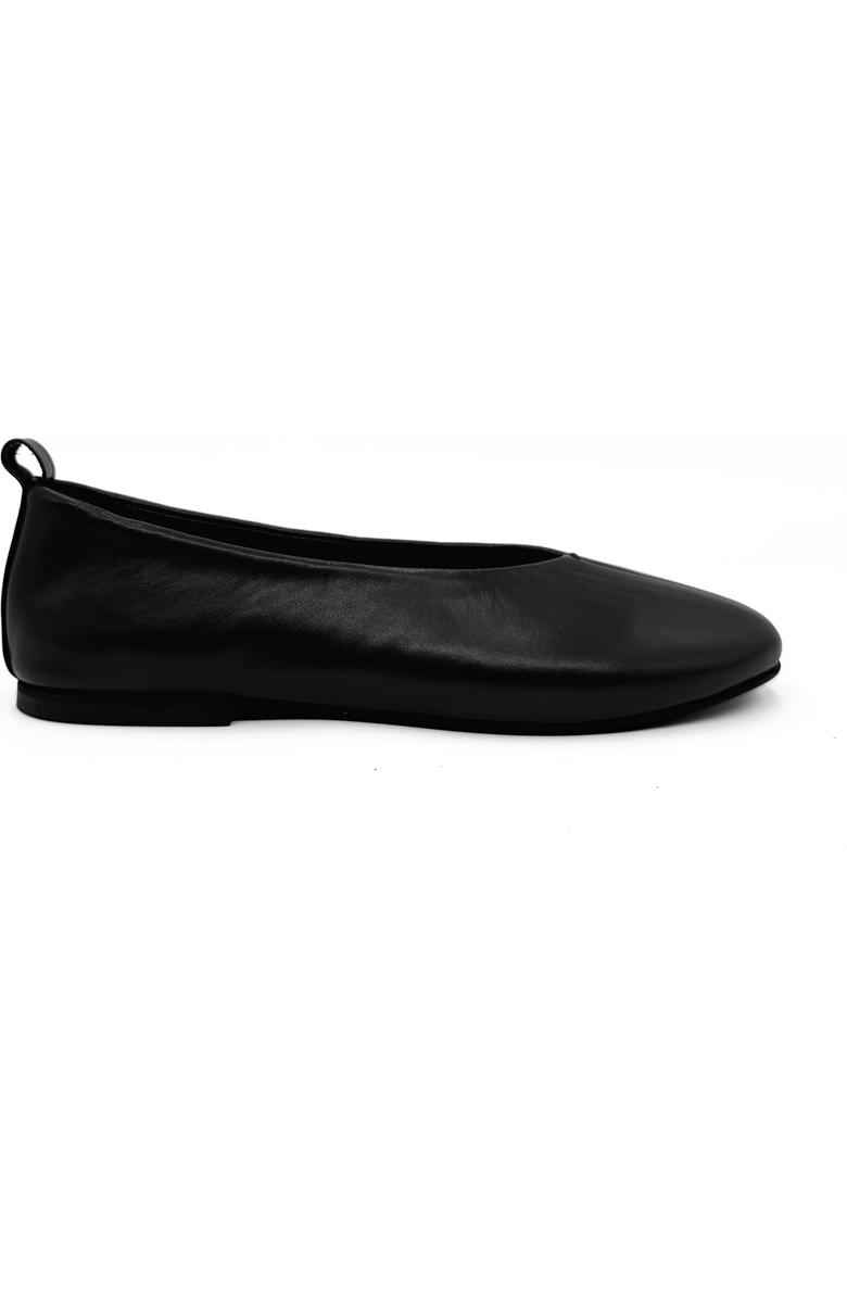 Amie Rafa Erika Leather Ballet Flats, Main, color, Black