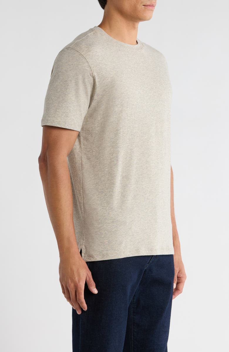Robert Barakett Colson Mélange Stretch Pima Cotton T-Shirt, Alternate, color, Oatmeal