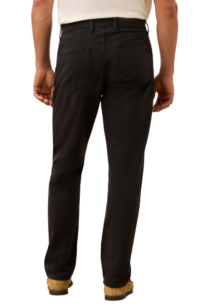 Faherty Reserve Classic Fit Stretch Cotton Twill 5-Pocket Pants, Alternate, color, Ridge Black