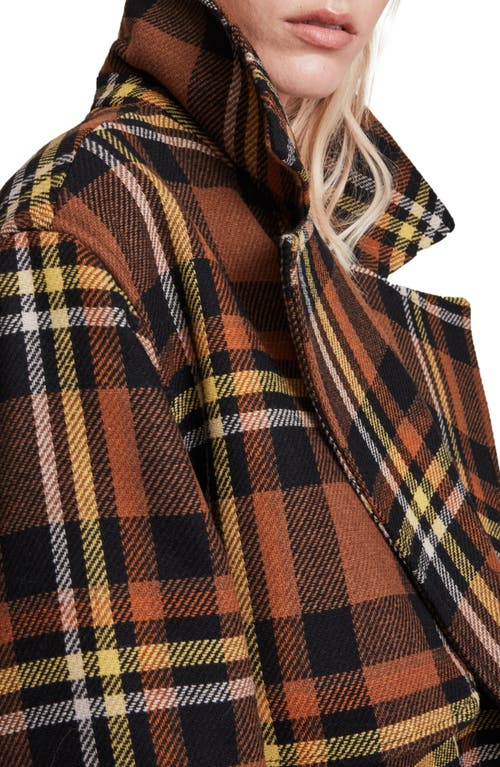 Allsaints Bree Coat In Brown