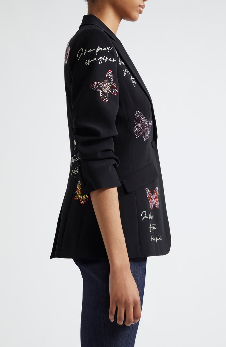 Cinq à Sept Beaded Butterfly Love Letter Jacket, Alternate, color,