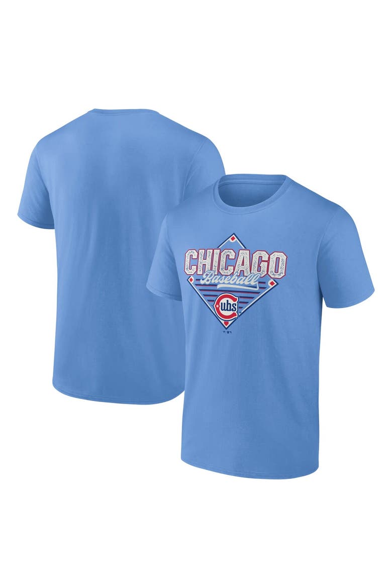 Men's Fanatics Light Blue Chicago Cubs Alt Diamond T-Shirt, Alternate, color, Light Blue