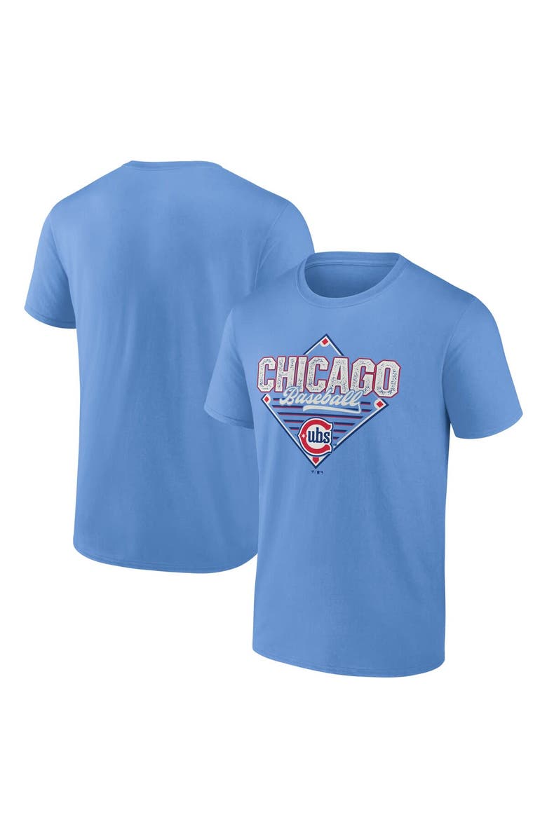 FANATICS Men's Fanatics Light Blue Chicago Cubs Alt Diamond T-Shirt, Alternate, color, Light Blue