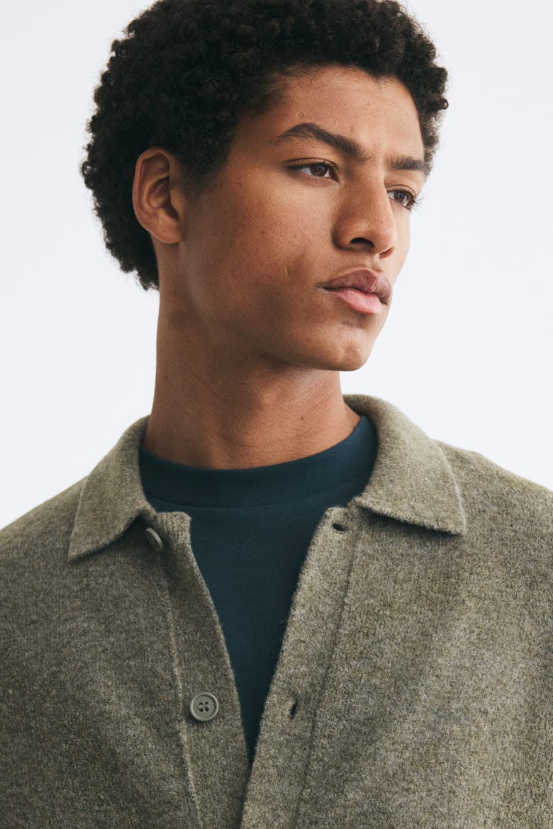 Regular-Fit Cardigan, Alternate, color, Khaki green