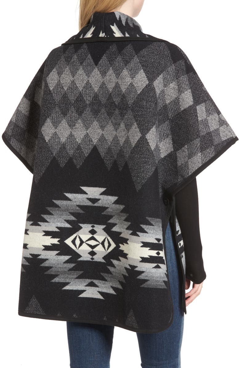 Pendleton Reversible Curve Cape, Alternate, color,