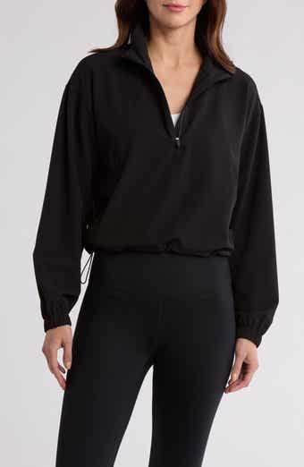 90 DEGREE BY REFLEX Andrea Mini Seersucker Crop Pullover