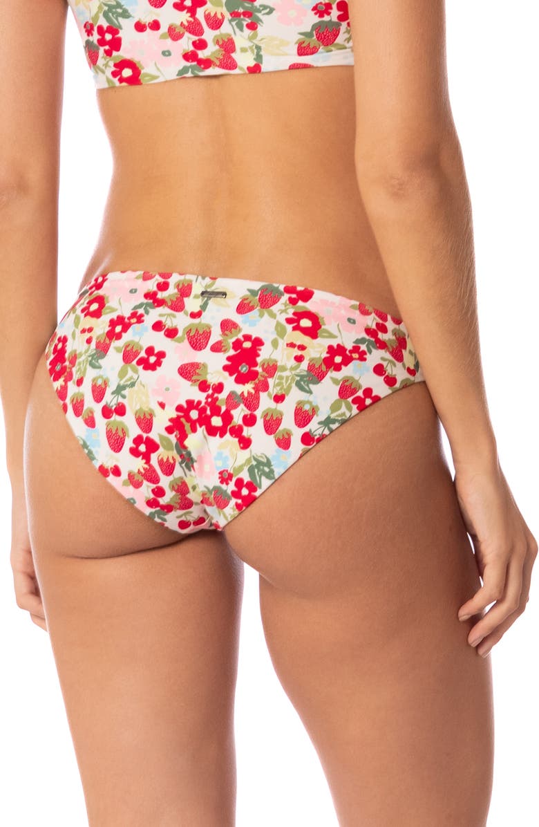 Maaji Flirt Reversible Bikini Bottoms, Alternate, color, Open White