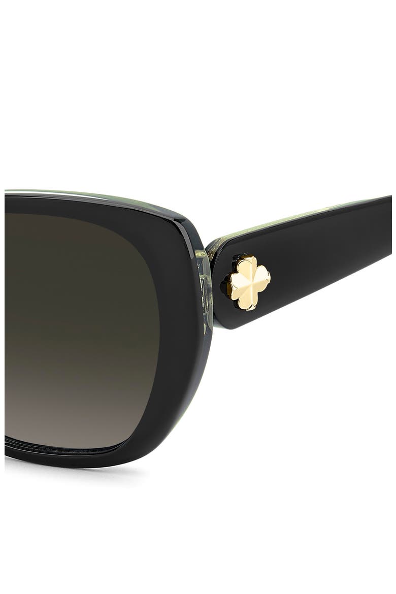 jalisa 56mm gradient butterfly sunglasses, Alternate, color, BLACK YELLOW/ DARK GREY SF