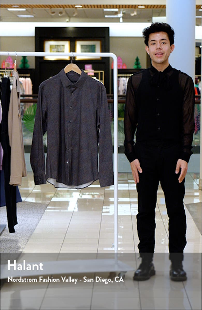 James OoohCotton<sup>®</sup> Mélange Button-Up Shirt, sales video thumbnail