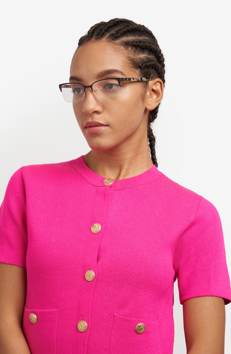 Kate Spade New York alexanne 51mm rectangular optical glasses, Alternate, color, 