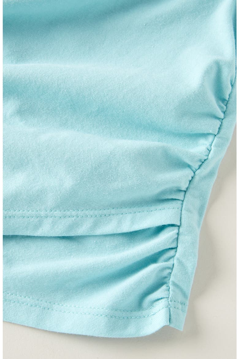 Kids' Twist Front T-Shirt, Alternate, color, TEAL HAZE