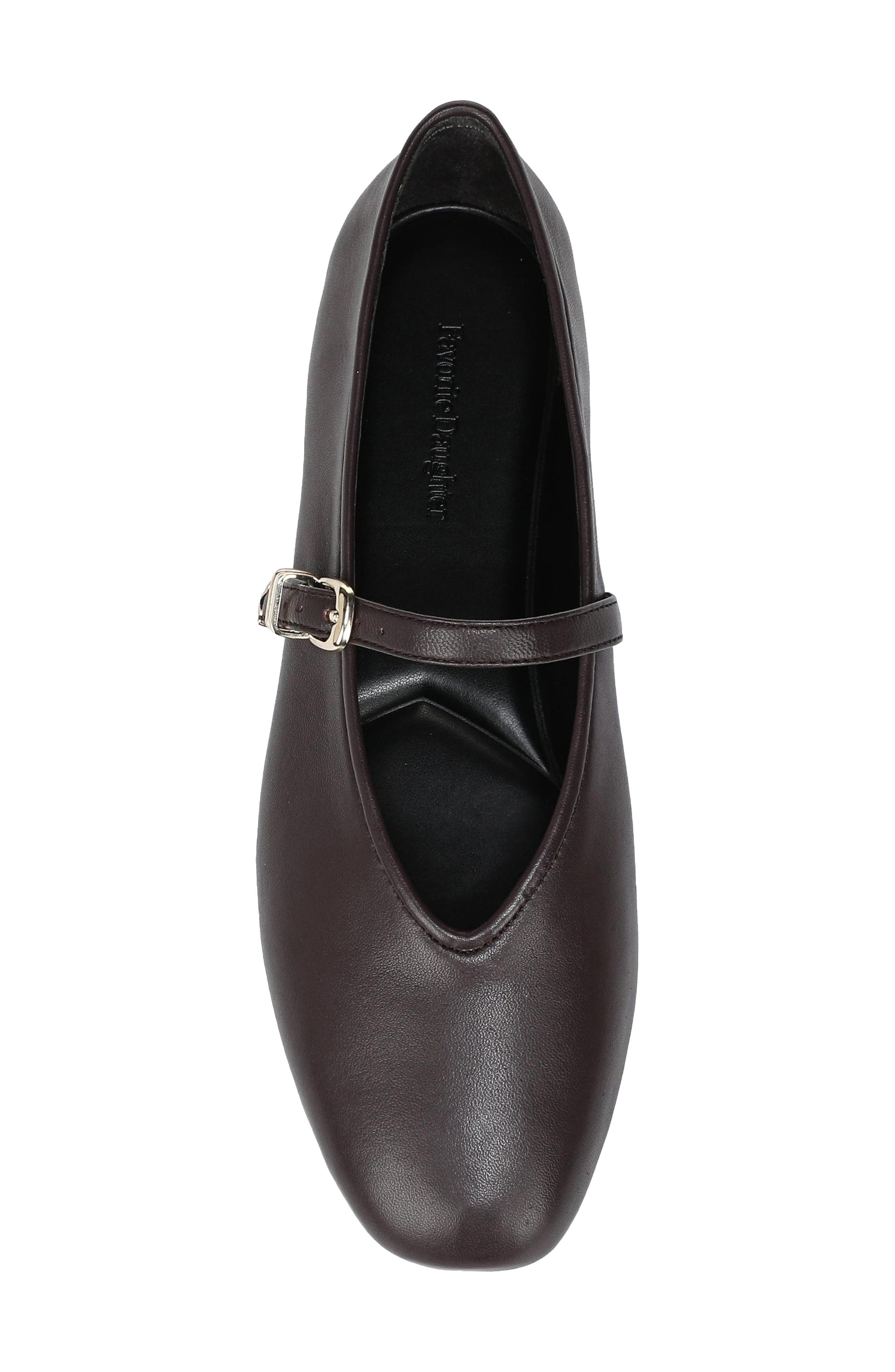 Margot Mary Jane Flat, Alternate, color, CHOCOLATE