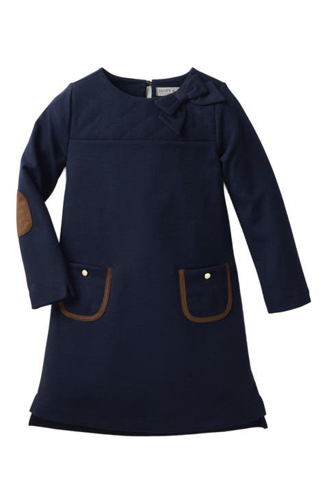 Baby Girls' Quilted Ponte Riding Dress, Infant