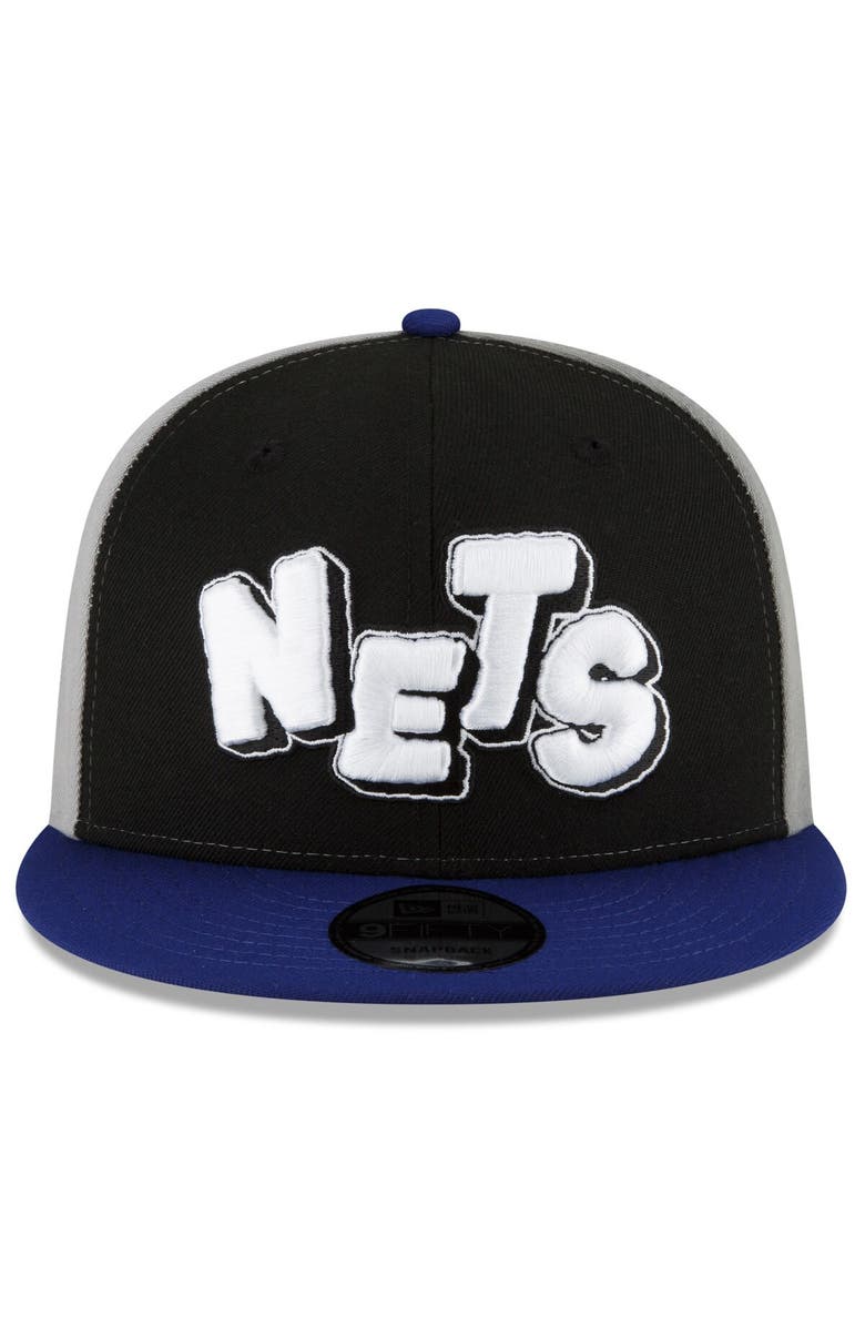 New Era Men's New Era  Black/Navy Brooklyn Nets 2023/24 City Edition 9FIFTY Snapback Adjustable Hat, Alternate, color, 
