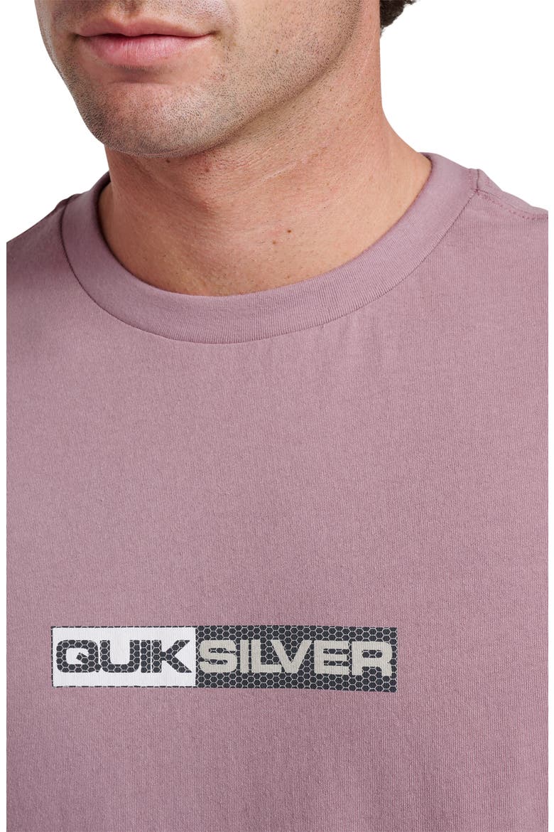 Saturn Tech Graphic T-Shirt, Alternate, color, ELDERBERRY