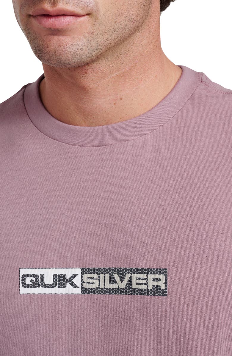 Quiksilver Saturn Tech Graphic T-Shirt, Alternate, color, Elderberry