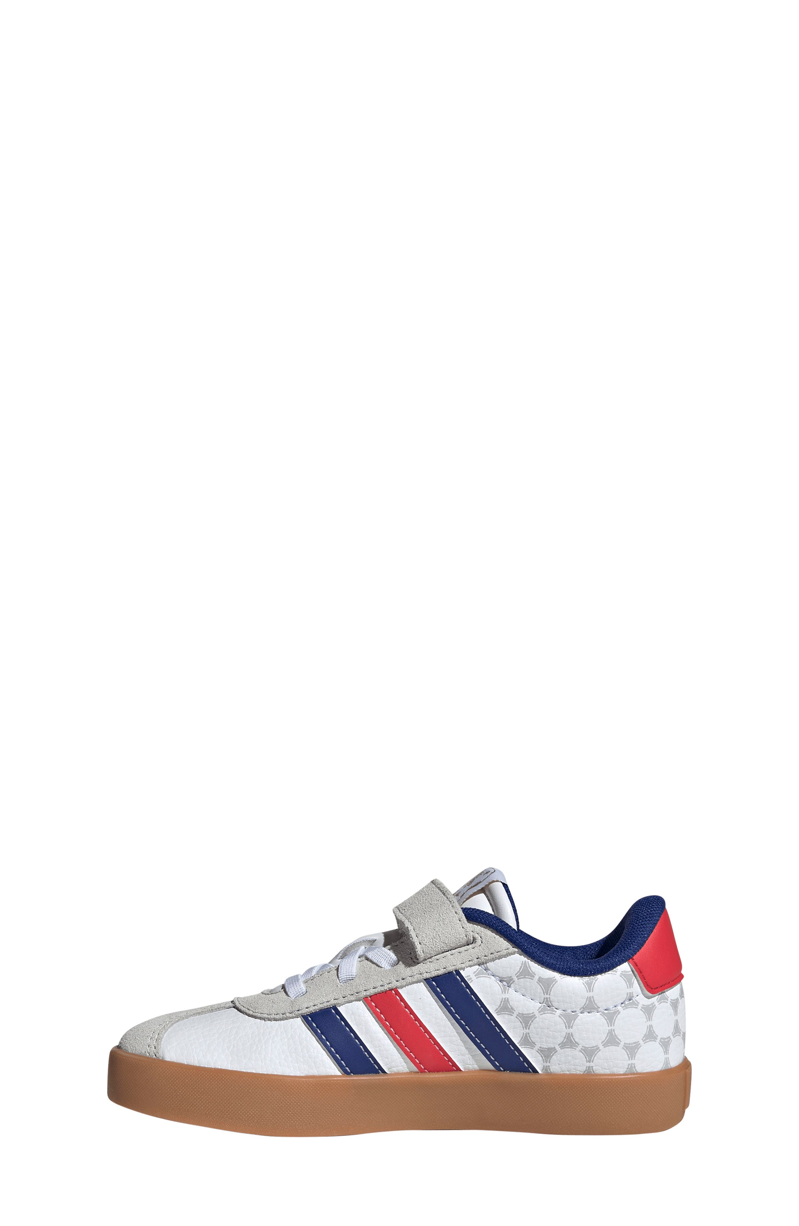 adidas Kids' VL Court 3.0 Sneaker, Alternate, color, White/ Pure Ruby/ Ink