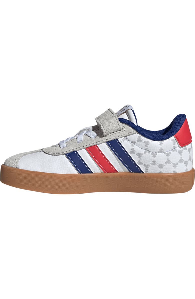 adidas Kids' VL Court 3.0 Sneaker, Alternate, color, White/ Pure Ruby/ Ink