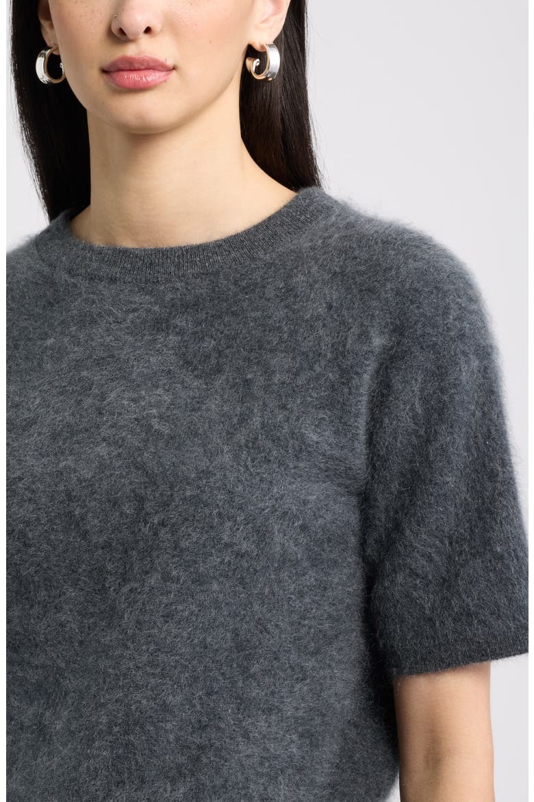 Brushed Cashmere Sweater Tee, Alternate, color, GREY ONYX HEATHER