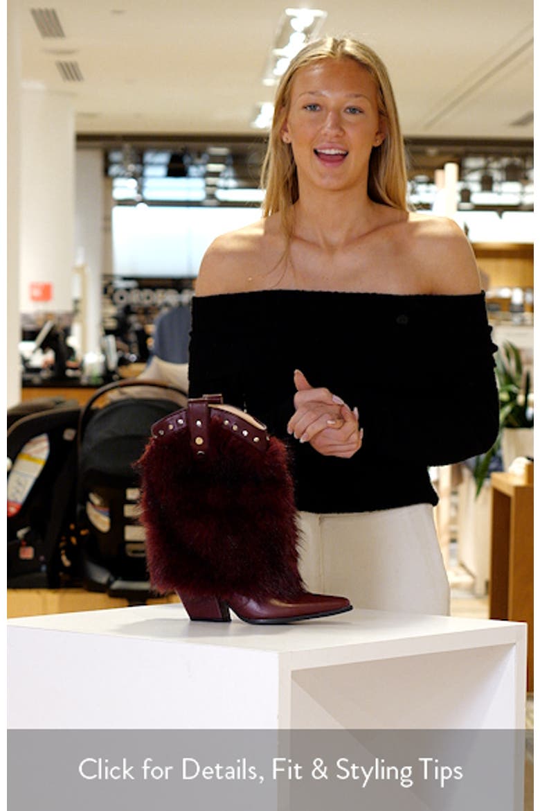 Violetta Faux Fur Western Bootie video
