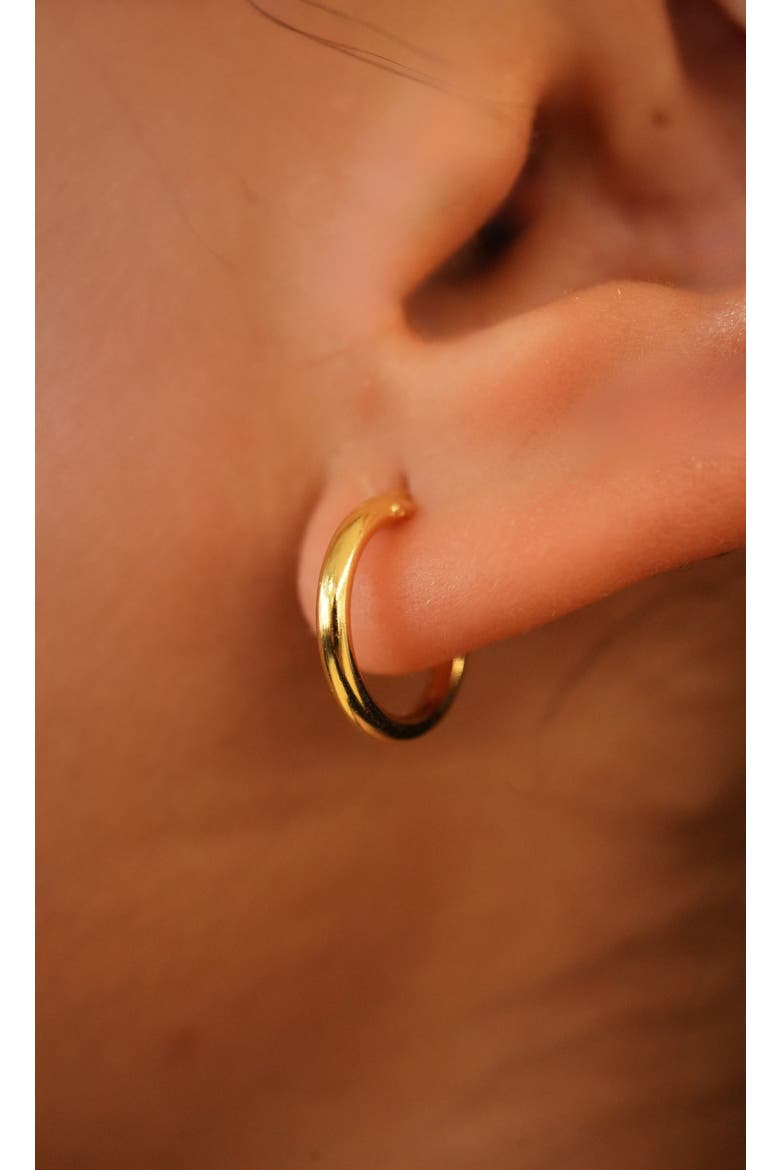Argento Vivo Milano Sterling Hoop Earrings, Alternate, color, GOLD