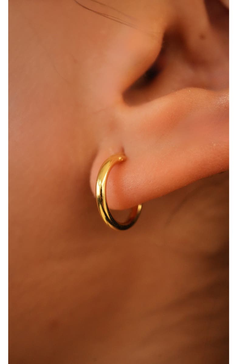 Argento Vivo Sterling Silver Argento Vivo Milano Sterling Hoop Earrings, Alternate, color, Gold