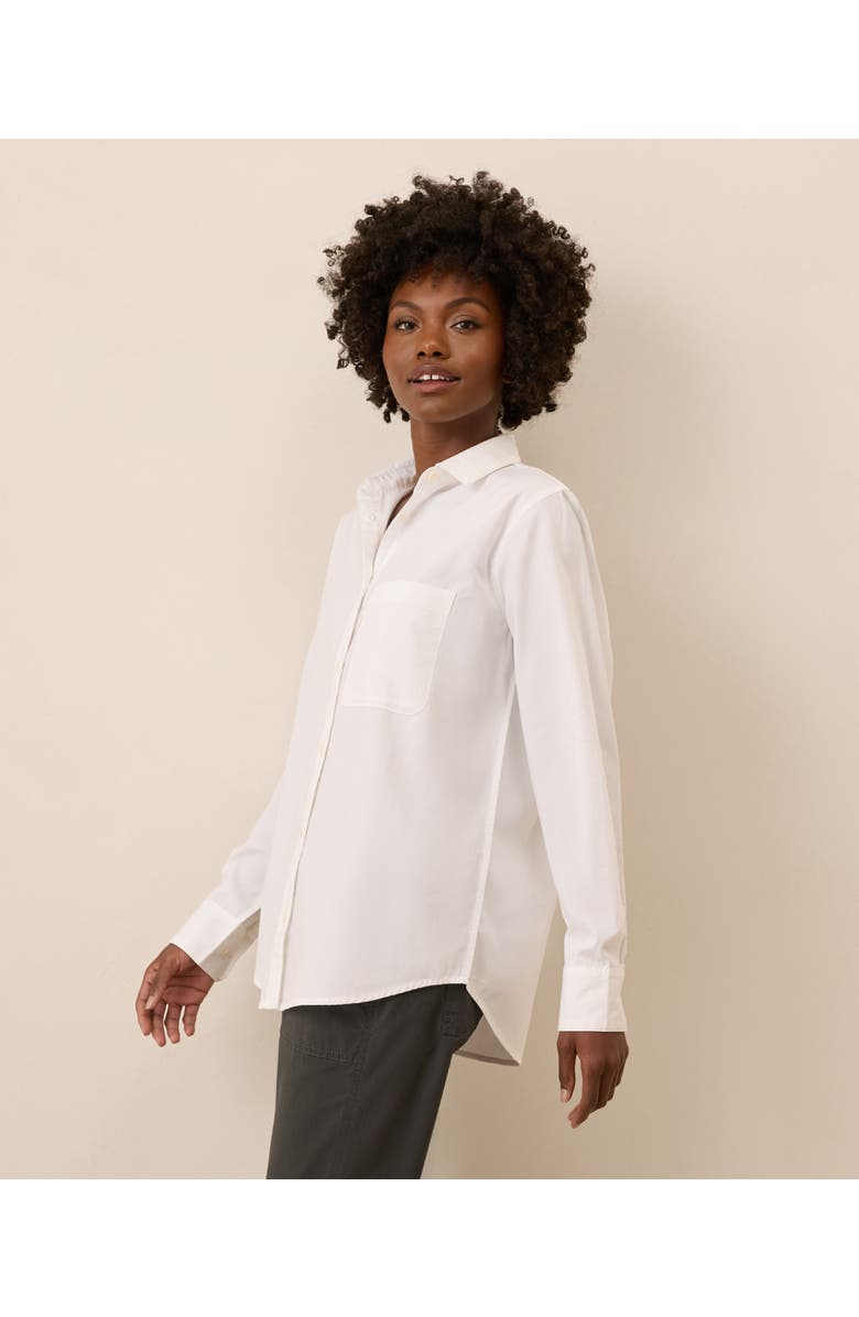Pact Organic Cotton All Day Poplin Classic Shirt, Alternate, color, White