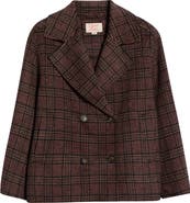 Marine Layer Colette Plaid Peacoat