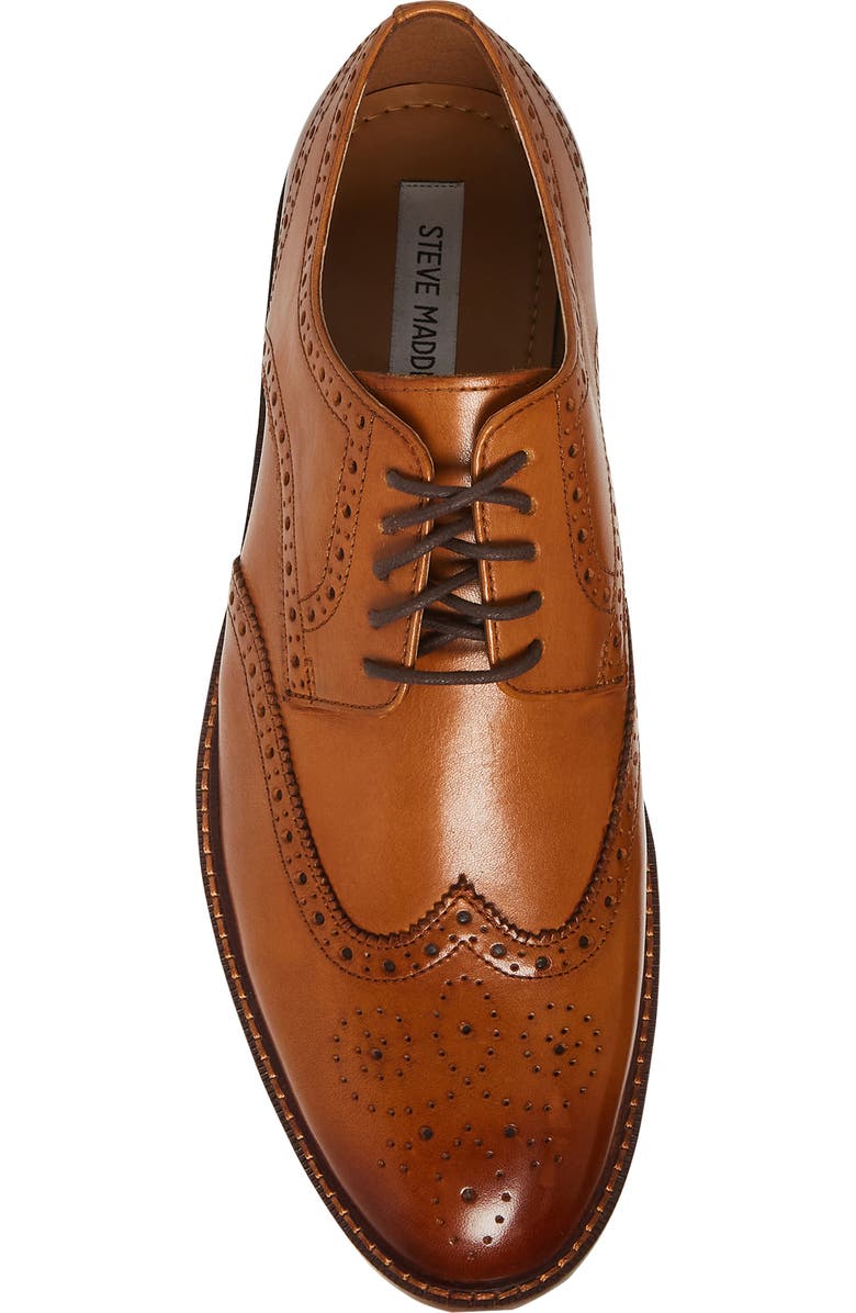 Steve Madden Wingtip Leather Derby, Alternate, color,