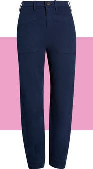 SPANX® SPANXsupersmooth™ Stretch Cotton Twill Barrel Leg Pants