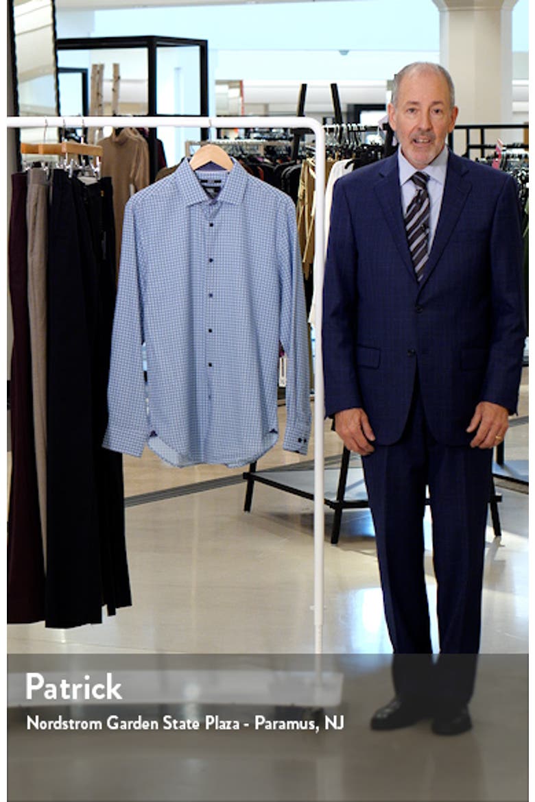 Squiggle Geometric Print Performance Dress Shirt video