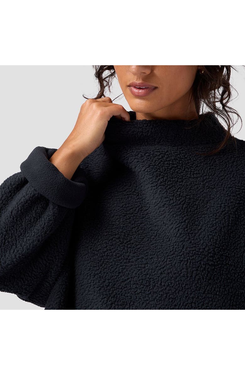 Backcountry Wander Pile-Fleece Mock-Neck Top - Women's, Alternate, color, Black