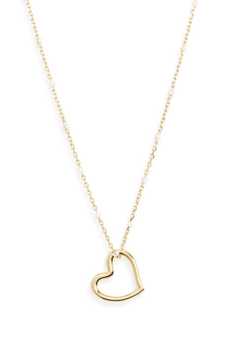 Open Heart Pendant Necklace