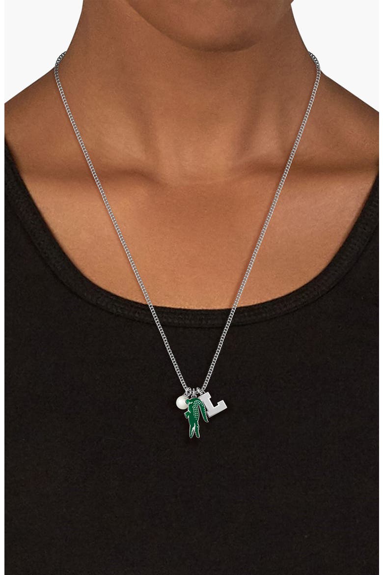 Men's Umpire Necklace, Alternate, color, SILVER