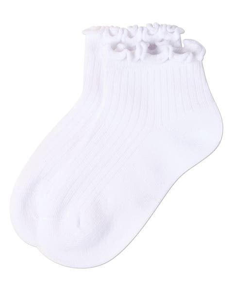 3 Pair Pack Ruffle Mid Cut Socks (Little Kid & Big Kid)