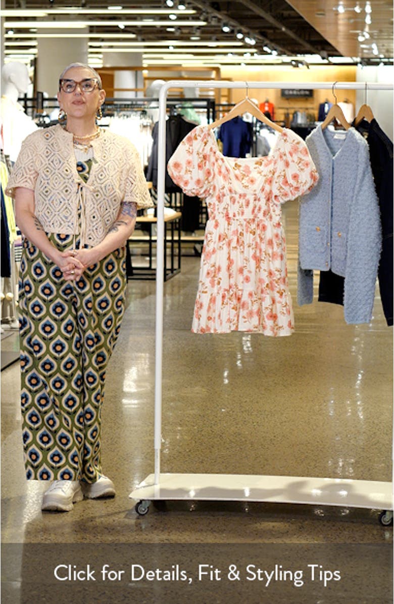 Tiered Puff Sleeve Dress, sales video thumbnail