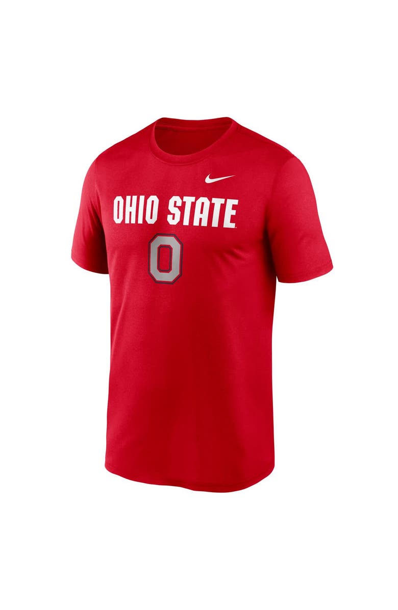 Nike Men's Nike Scarlet Ohio State Buckeyes Lockup Legend Performance T-Shirt, Alternate, color, Scarlet