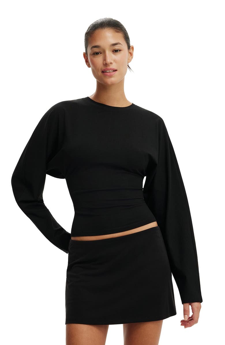 Cotton On Women's Blair Batwing Long Sleeve, Main, color, Black