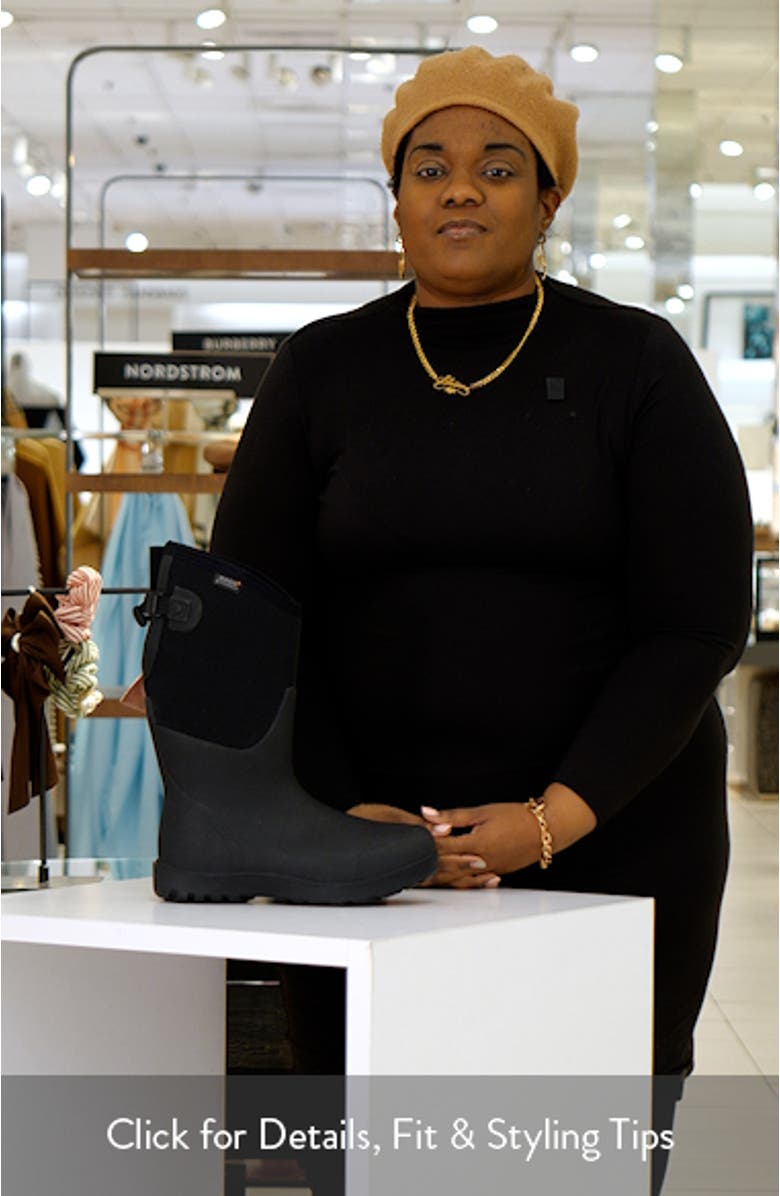 Neo Classic Tall Adjustable Calf Waterproof Rain Boot, sales video thumbnail