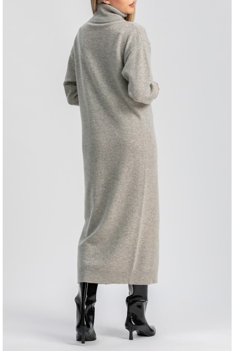 Gressoney Long Sleeve Maternity Sweater Dress, Alternate, color, LIGHT GREY