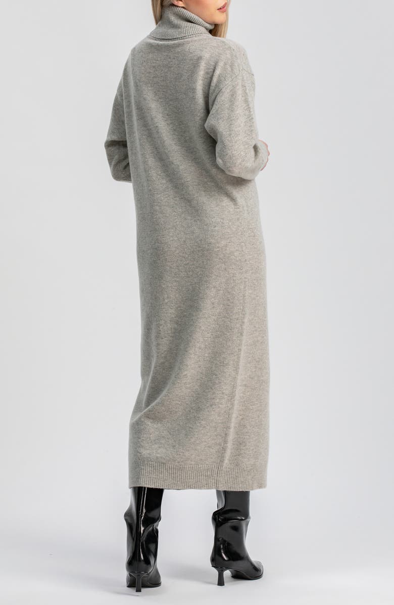 PIETRO BRUNELLI MATERNITY Gressoney Long Sleeve Maternity Sweater Dress, Alternate, color, Light Grey