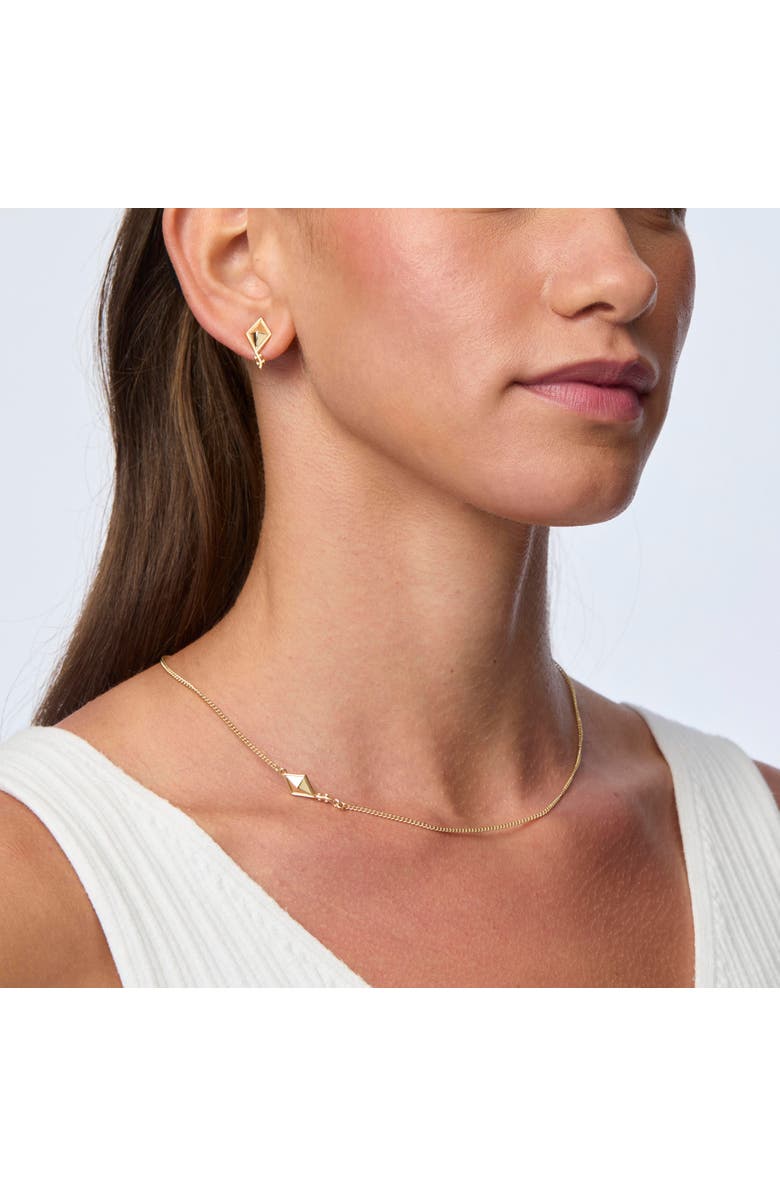 Lele Sadoughi Kappa Alpha Theta Charm Necklace, Alternate, color, Gold 720