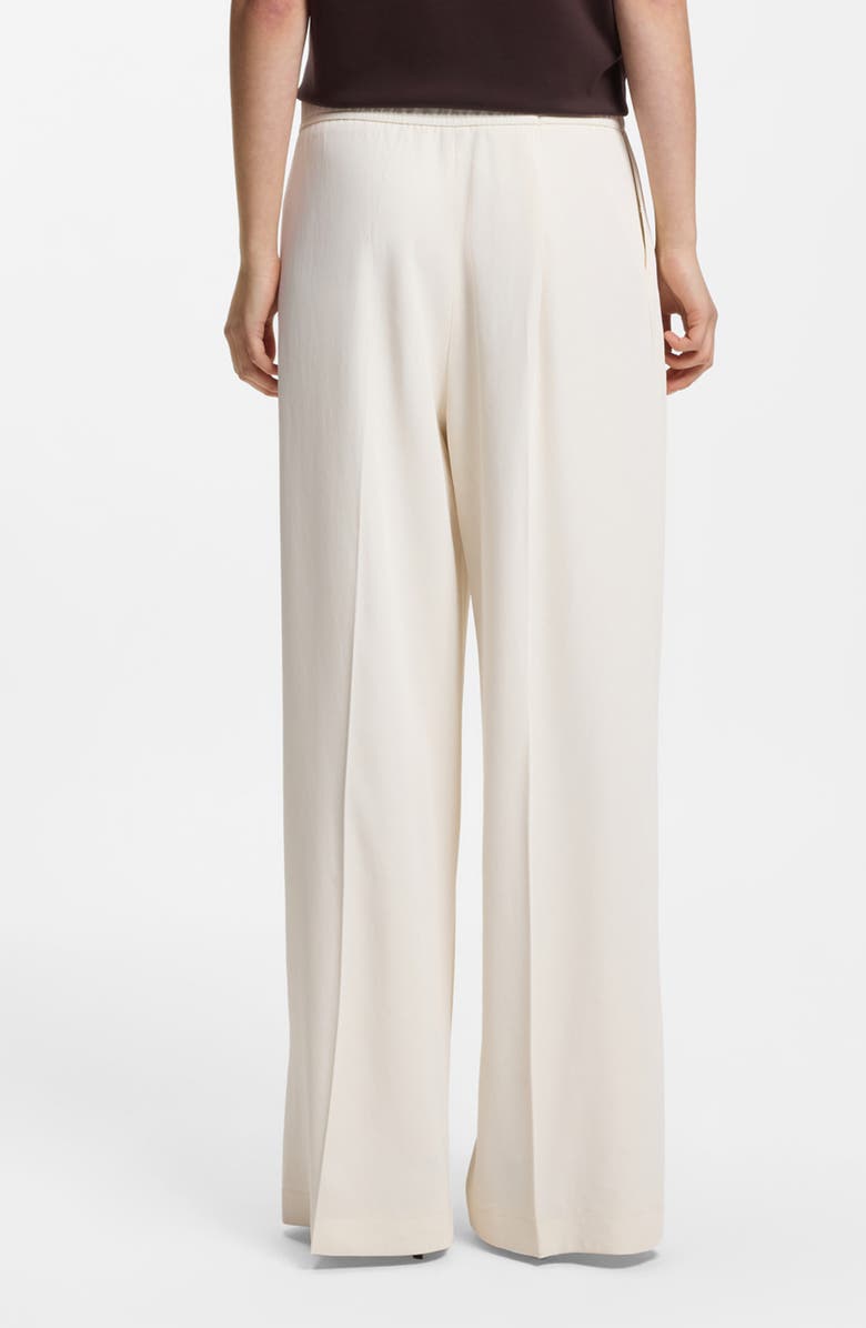 BOSS Tajila Pull-On Wide Leg Pants, Alternate, color, Soft Cream