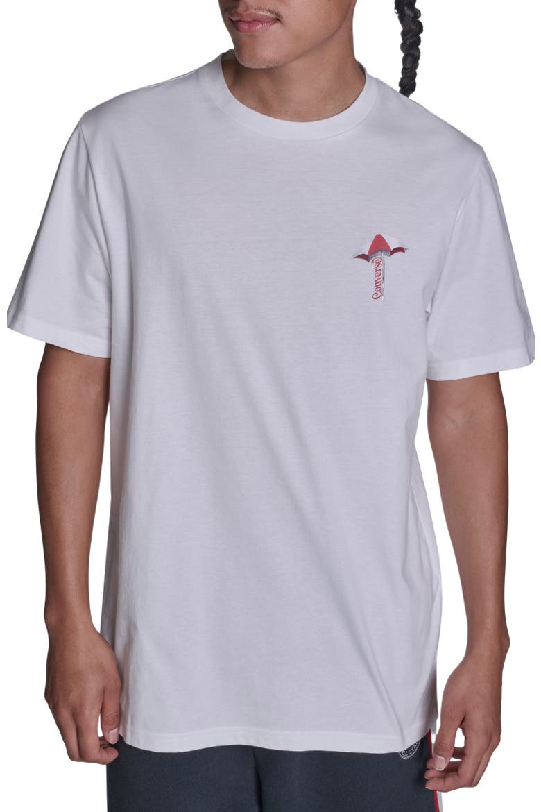 Hotdog Cart Tee, Main, color, WHITE