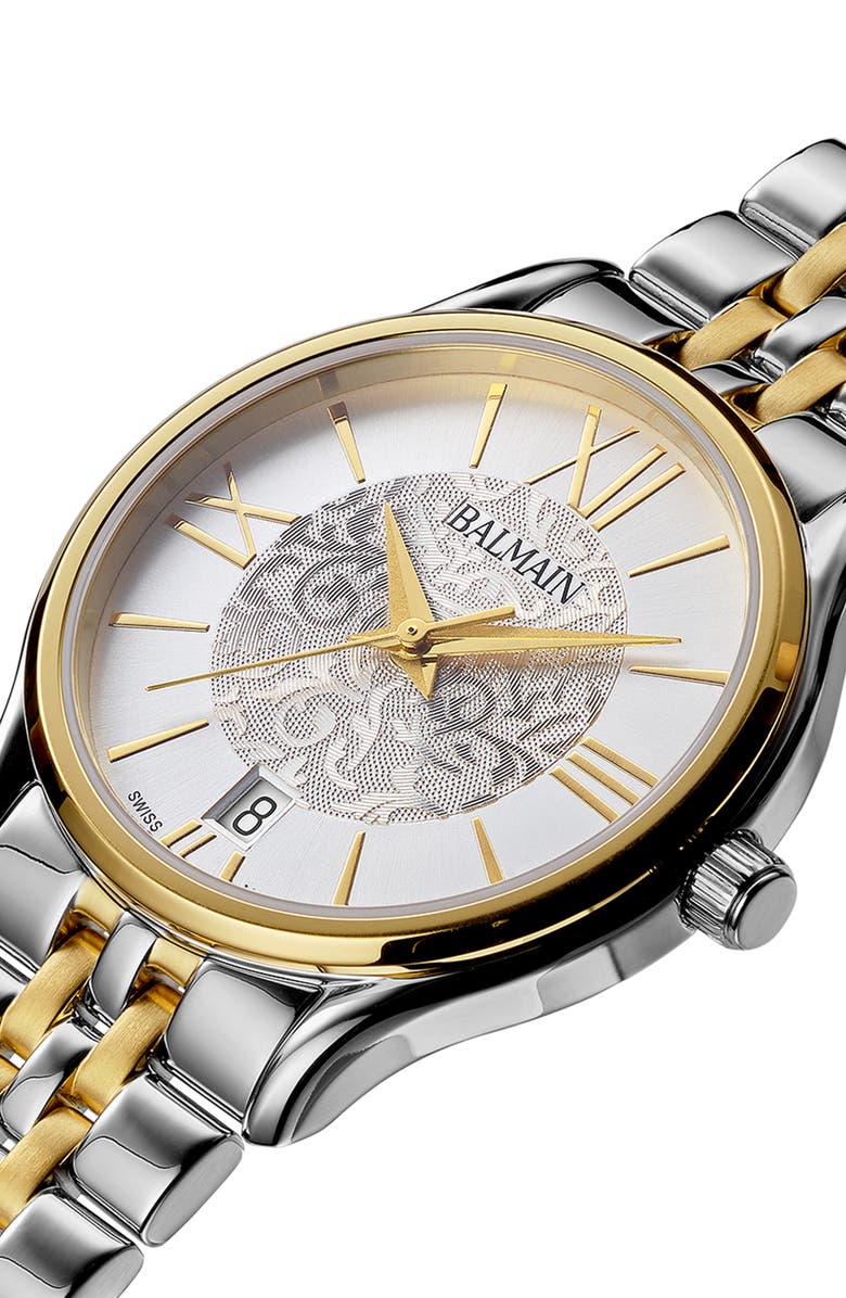 BALMAIN WATCHES Beleganza Bracelet Watch, 32mm, Alternate, color, Bicolor Stainless Steel And Ye