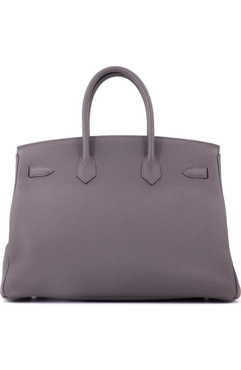 Pre-Owned Hermes Birkin Handbag Grey Togo with Palladium Hardware 35, Alternate, color, Etain
